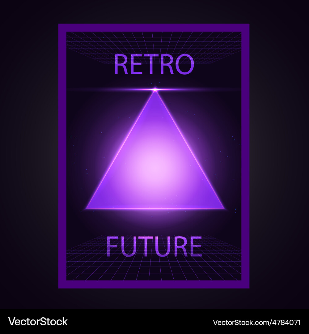 Abstract triangle future background Vector Image