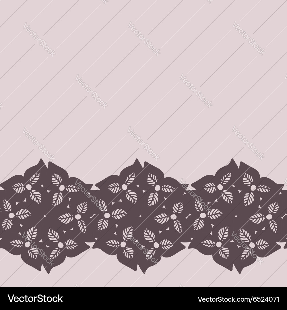 Decorative lacy border Royalty Free Vector Image