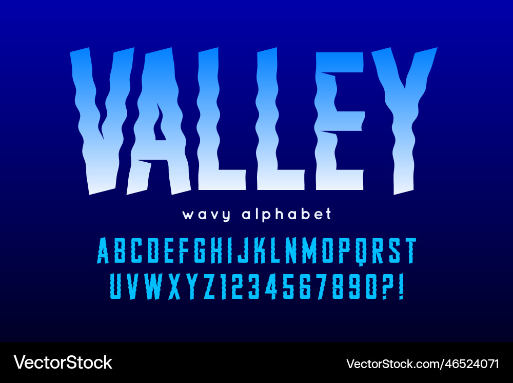 Distorted characters design wavy Distorted characters design wavy vector image