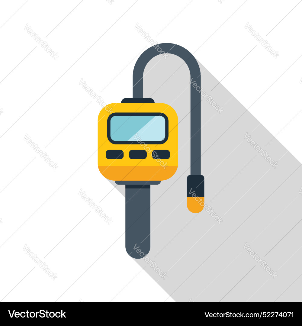 Electronic device with sensor measuring methane Vector Image