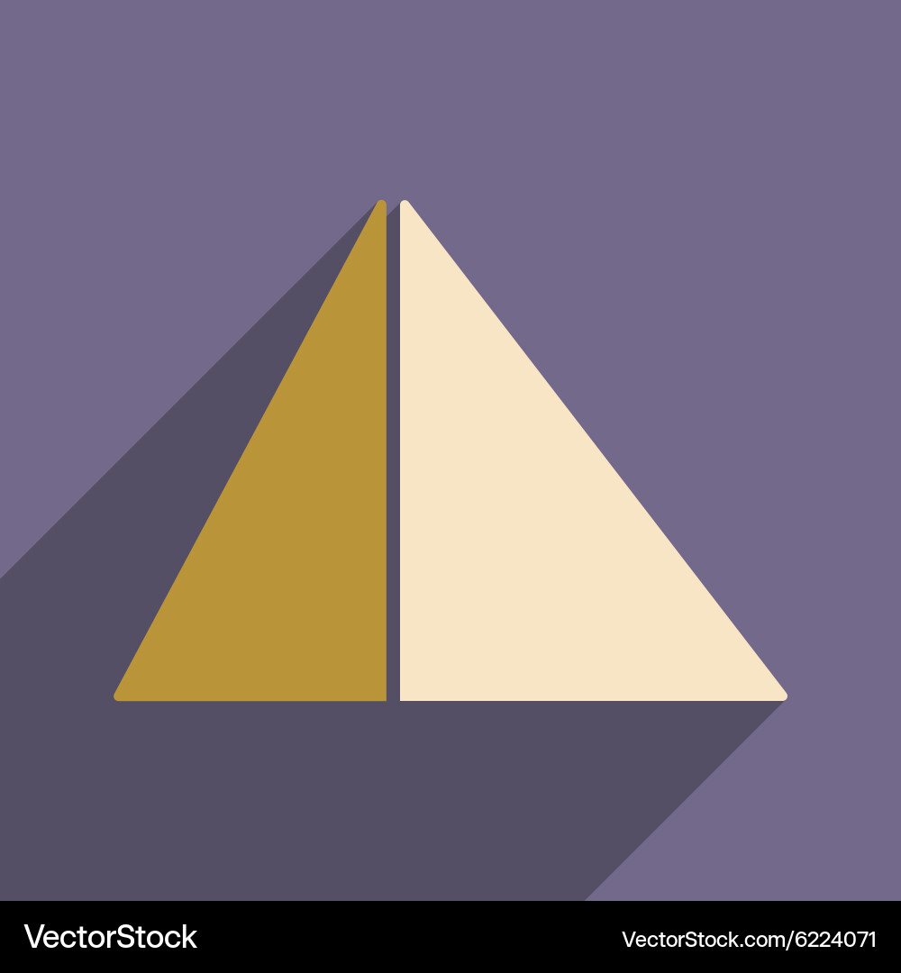 Flat with shadow icon and mobile application vector image