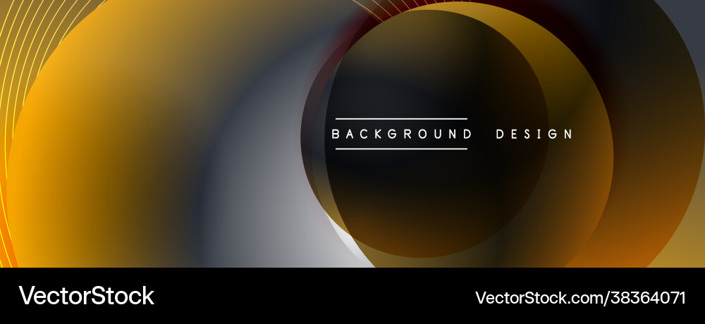 Gradient circles with shadows techno Gradient circles with shadows techno vector image