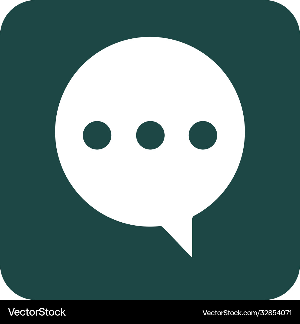 Mobile application chatting speech bubble web Vector Image
