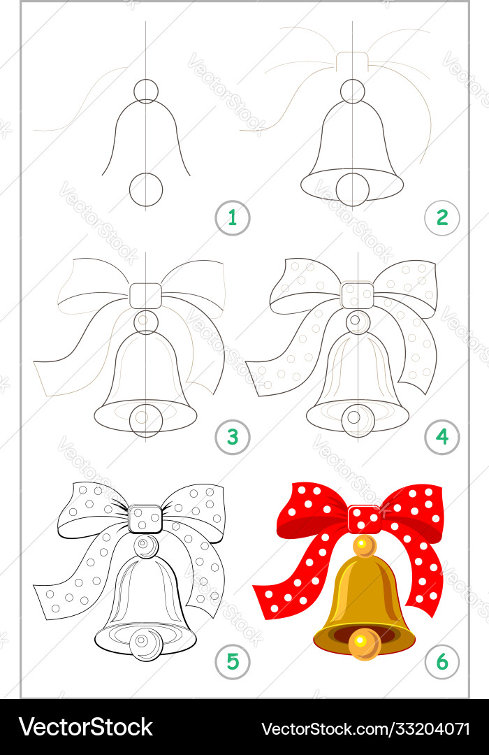 Page shows how to learn step draw Page shows how to learn step draw Vector Image