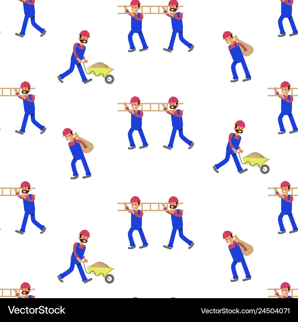 Seamless primitive pattern with constructions Seamless primitive pattern with constructions vector image