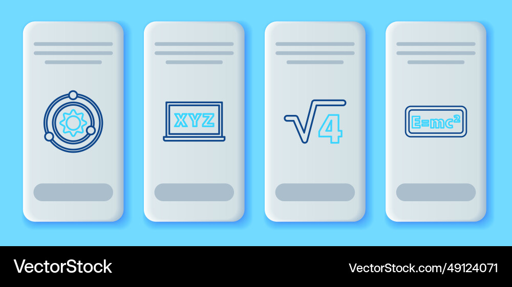 Set line xyz coordinate system square root of 4 Set line xyz coordinate system square root of 4 vector image