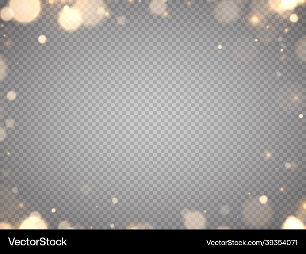 Shining bokeh isolated on transparent background Shining bokeh isolated on transparent background Vector Image