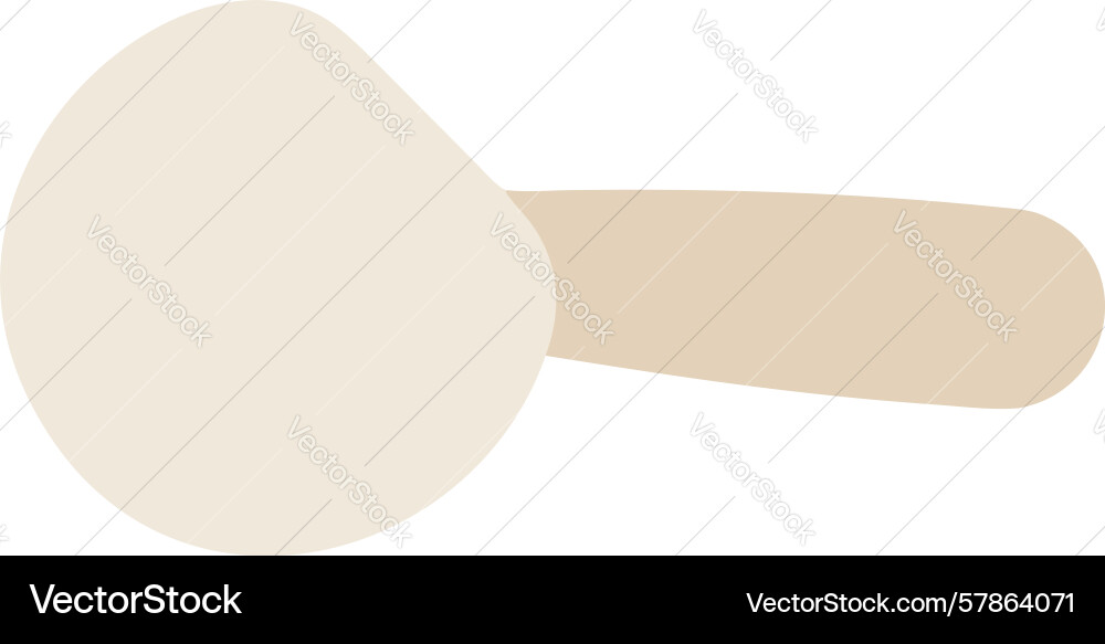 Simple mushroom stem forest foraging element Vector Image