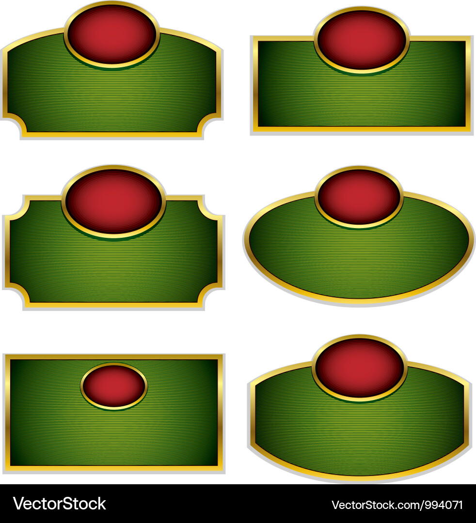 Simplistic labels Vector Image