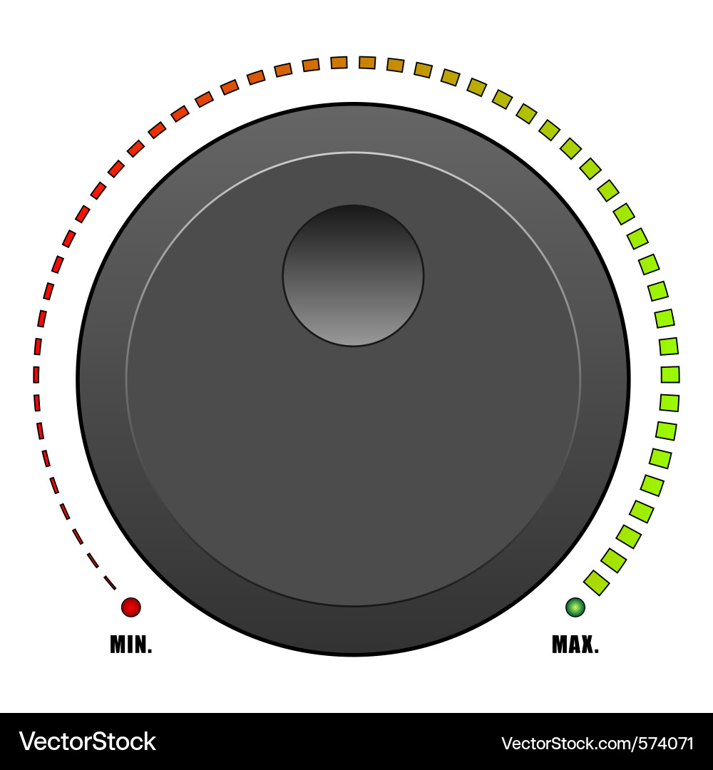 Volume Control Knob Vektorbild