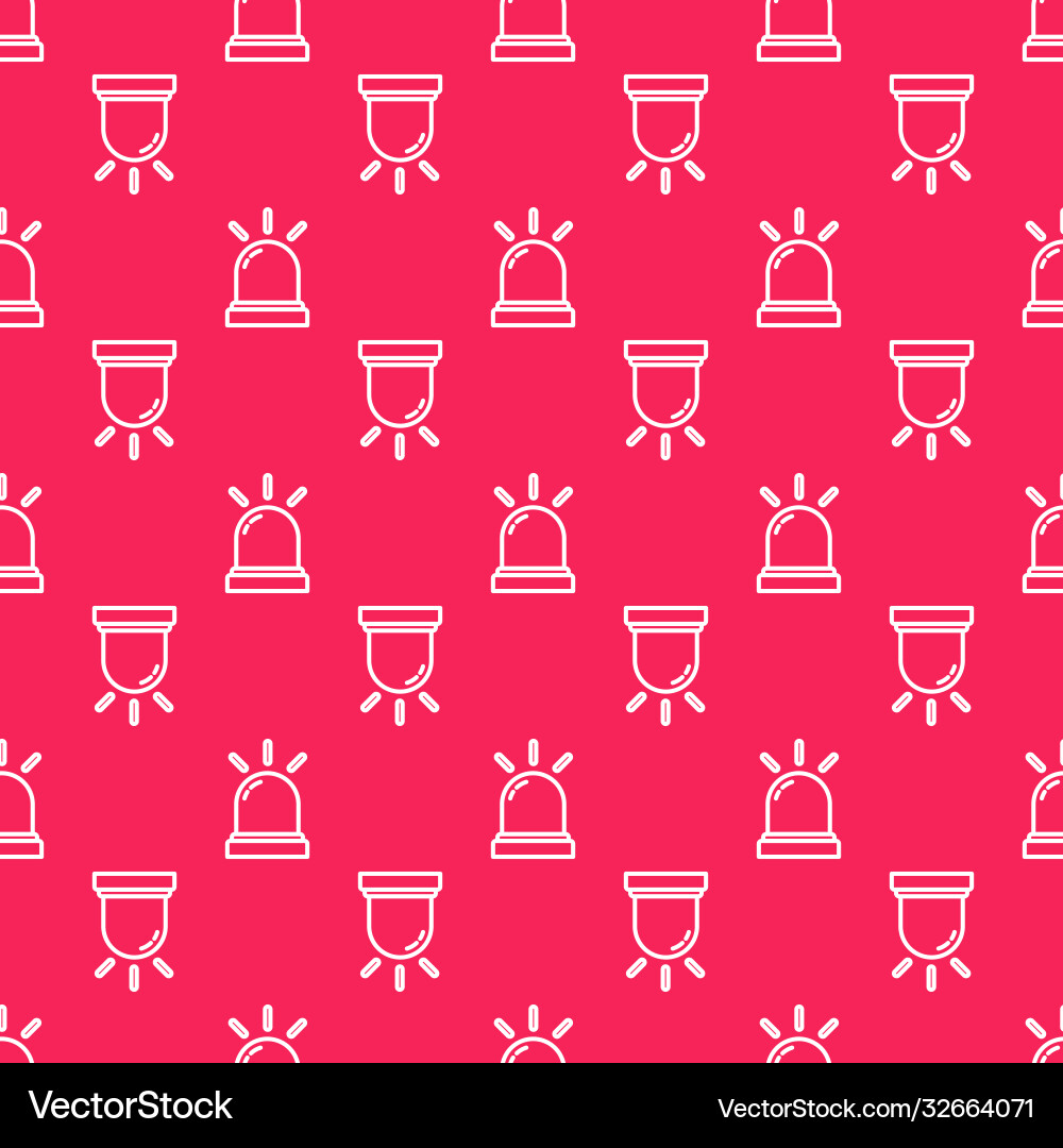 White line motion sensor icon isolated seamless Vector Image