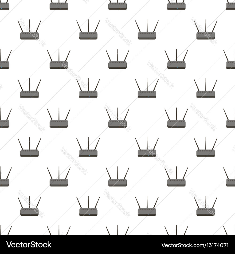 Wireless router pattern vector image