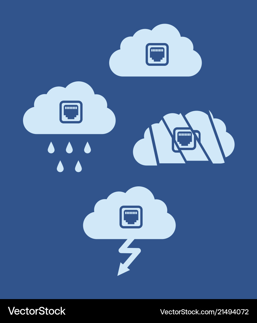 Cloud technology computing concept flat design Cloud technology computing concept flat design vector image