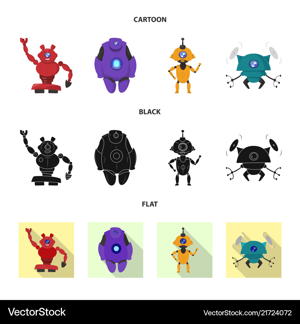 Design of robot and factory symbol Design of robot and factory symbol Vector Image