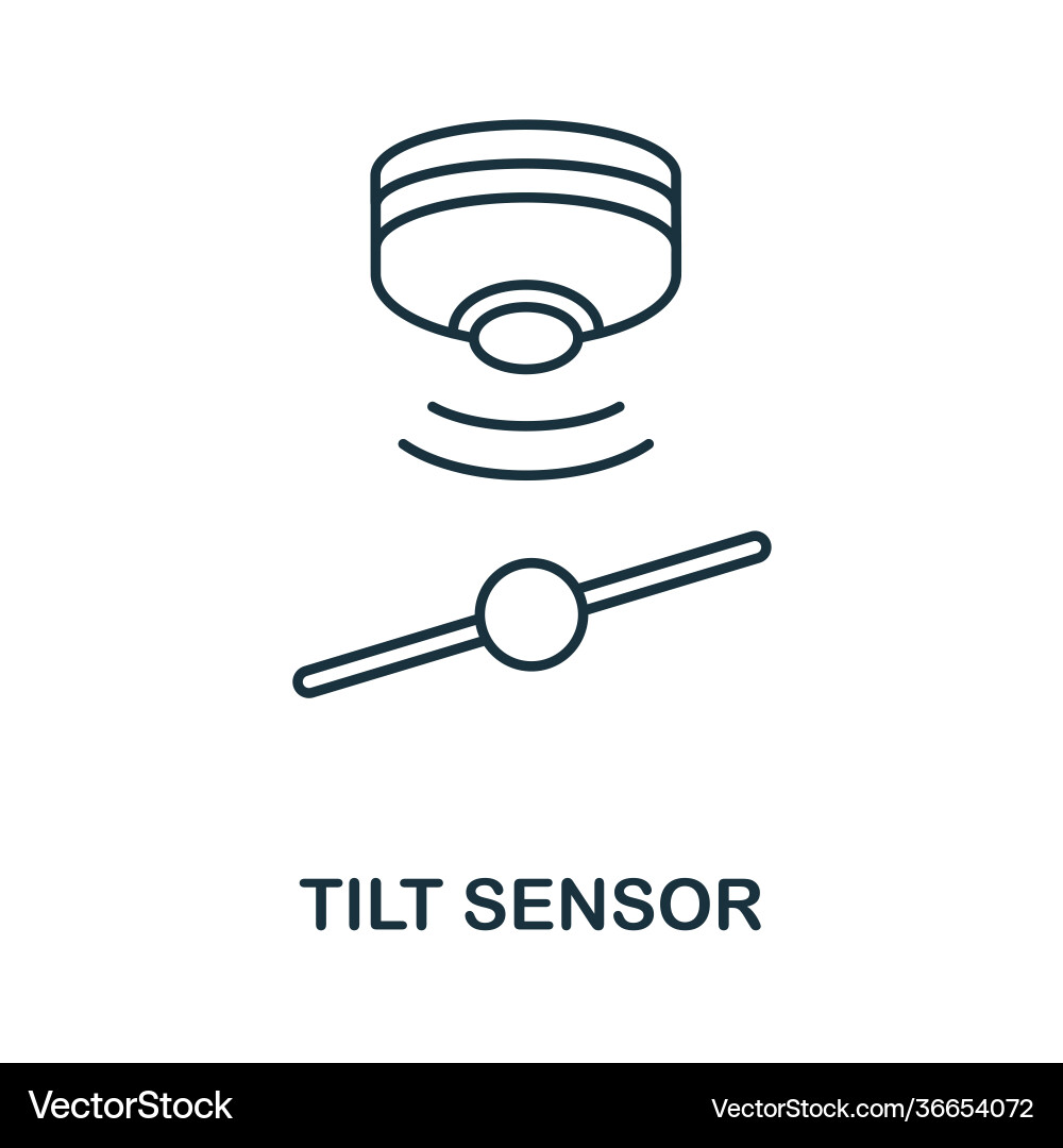Tilt sensor icon simple element from sensors vector image