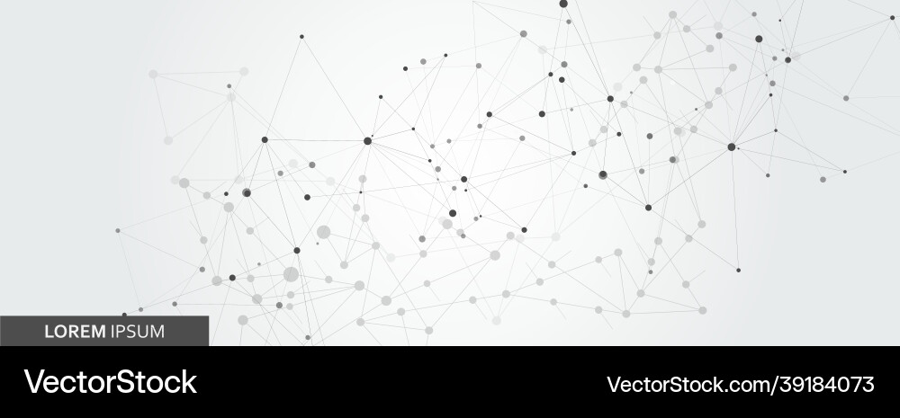 Abstract Network Framework vector image