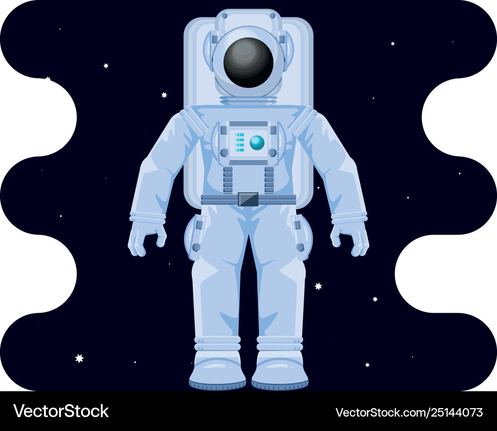 Astronaut character in space scene Astronaut character in space scene Vector Image