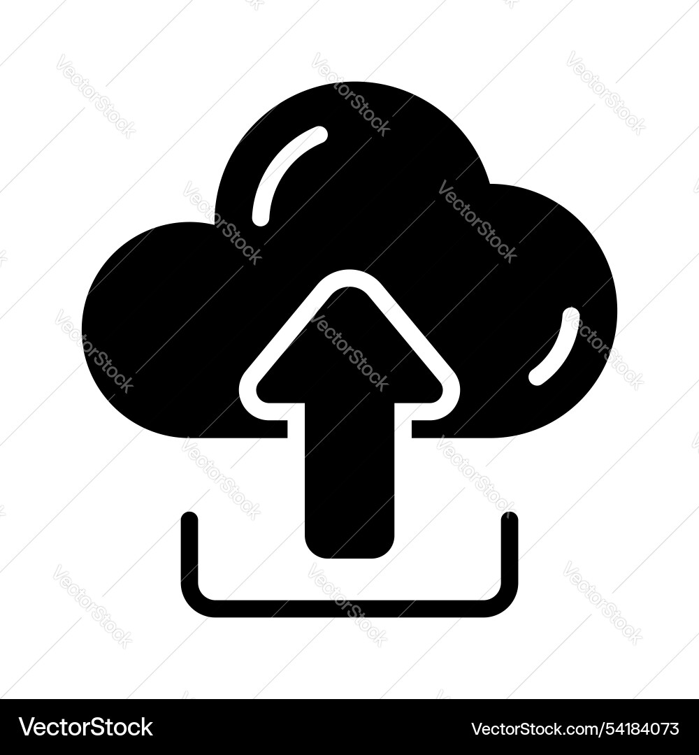 Cloud uploading Vector Image