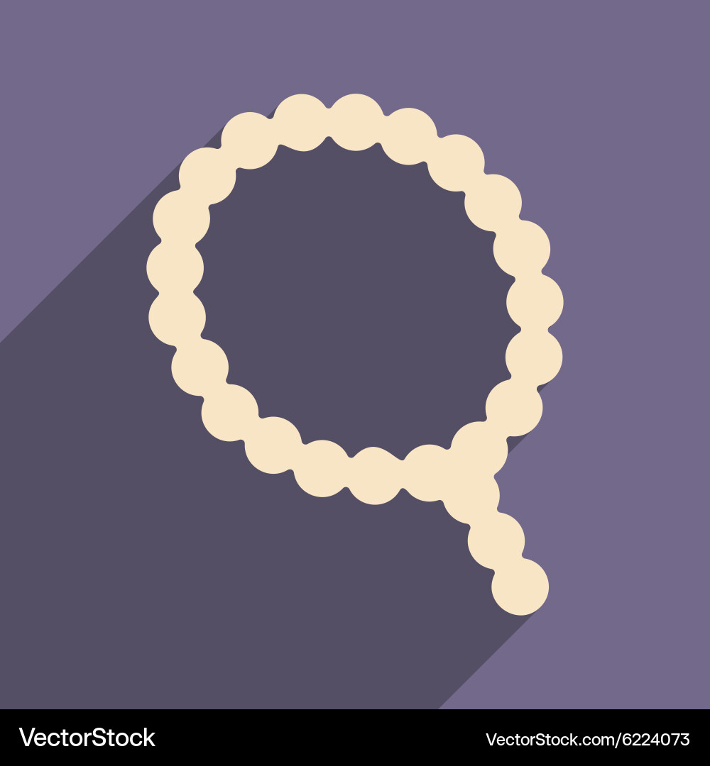 Flat with shadow icon and mobile application Vector Image
