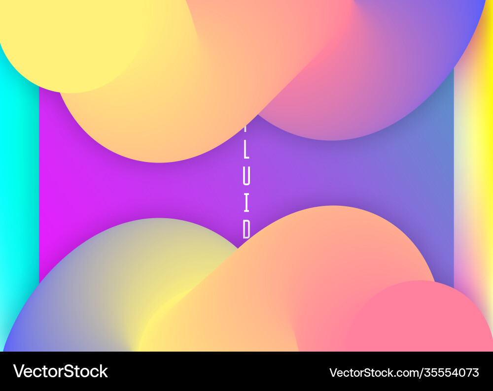 Liquid fluid with dynamic elements and shapes Liquid fluid with dynamic elements and shapes Vector Image