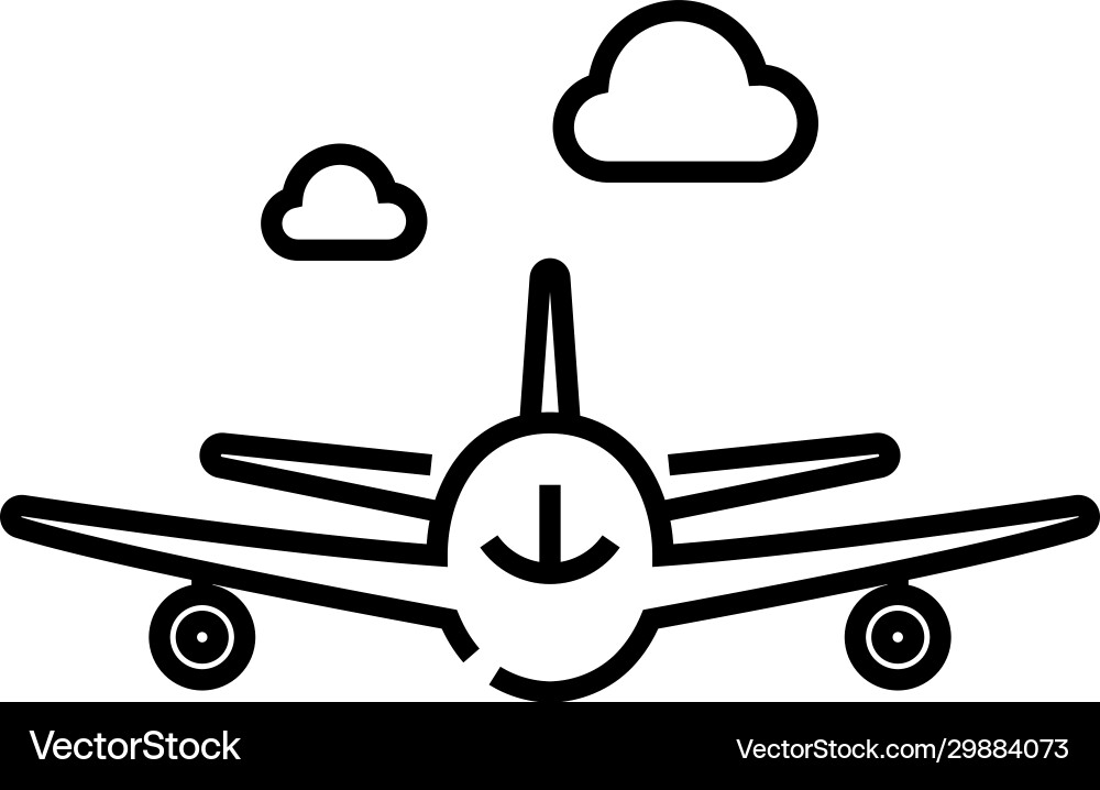 Planen Sie Fluglinien-Icon-Konzept-Zeichnung Planen Sie Fluglinien-Icon-Konzept-Zeichnung vektorbild