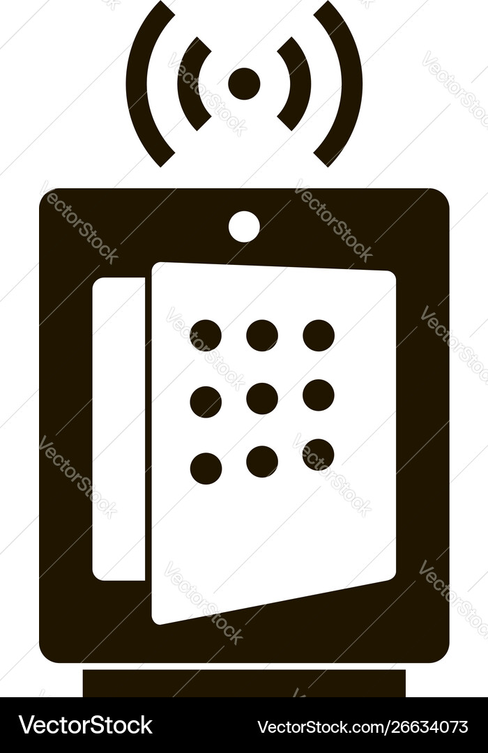 Smart lock safe icon simple style Smart lock safe icon simple style vector image