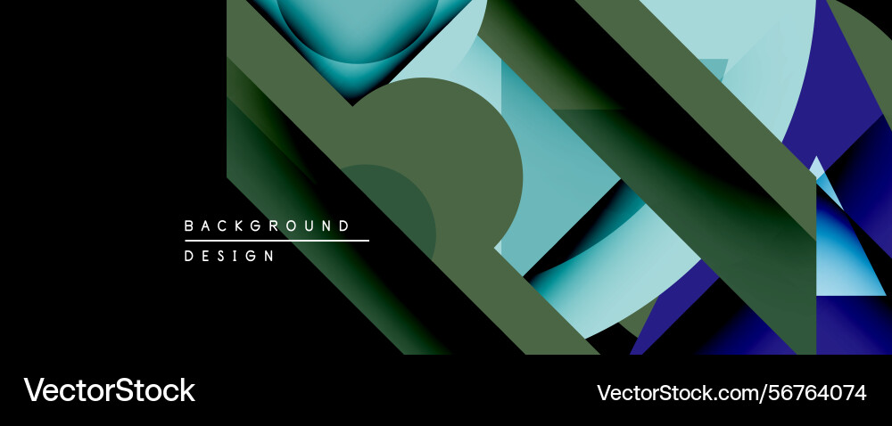 Abstract geometric background overlapping shapes vector image