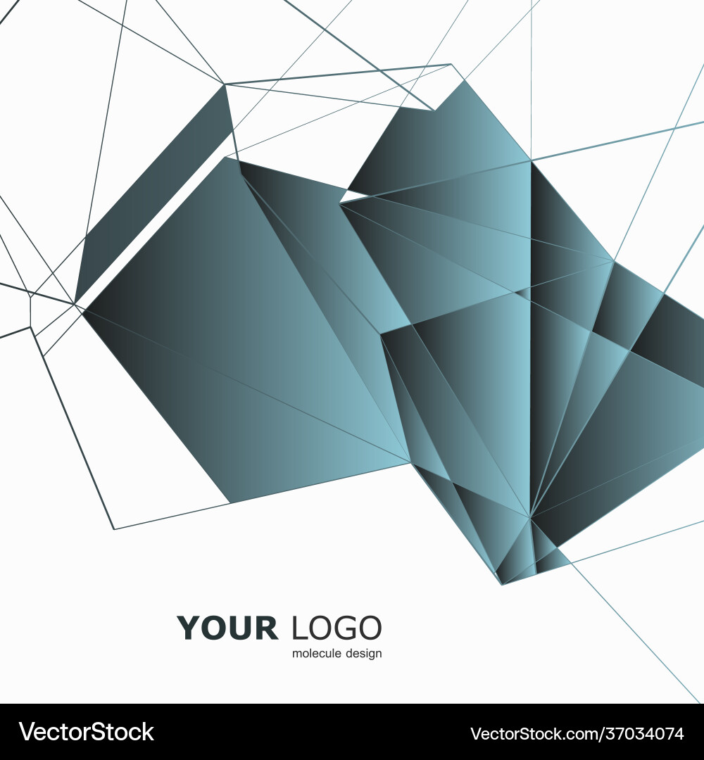 Abstract polygonal connection structure Abstract polygonal connection structure vector image