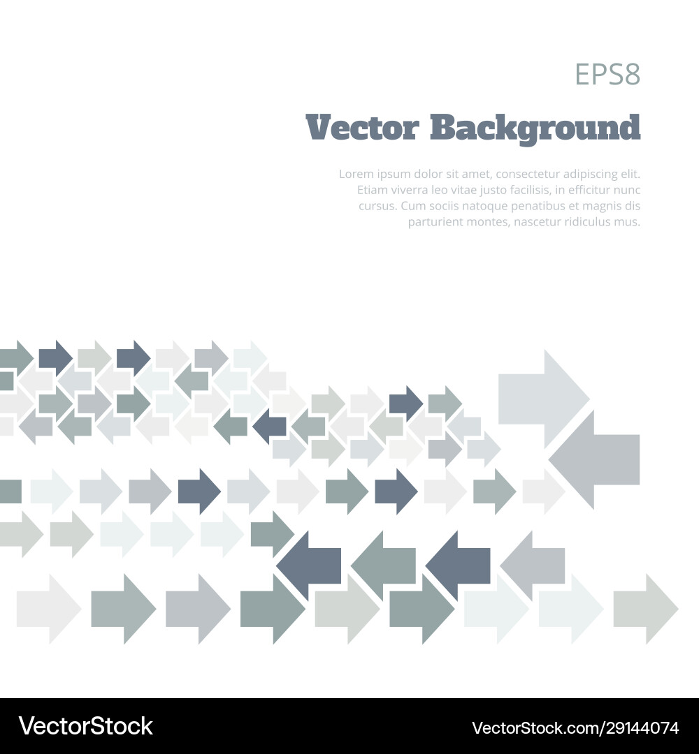 Background with left and right arrows Background with left and right arrows vector image