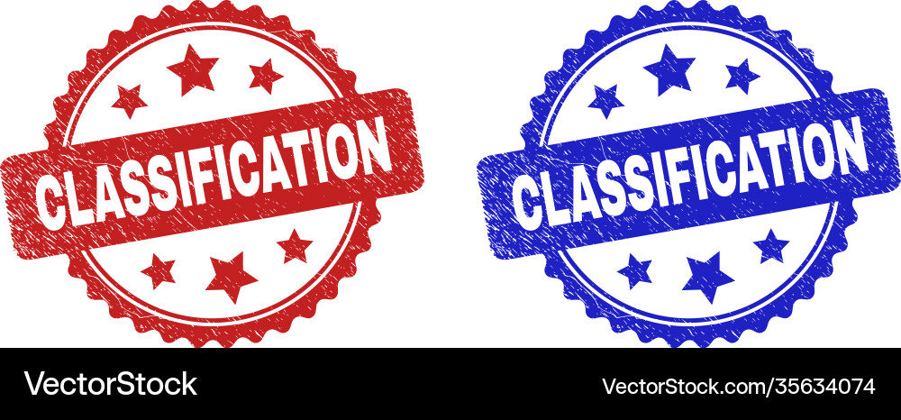 Classification rosette watermarks using unclean Vector Image