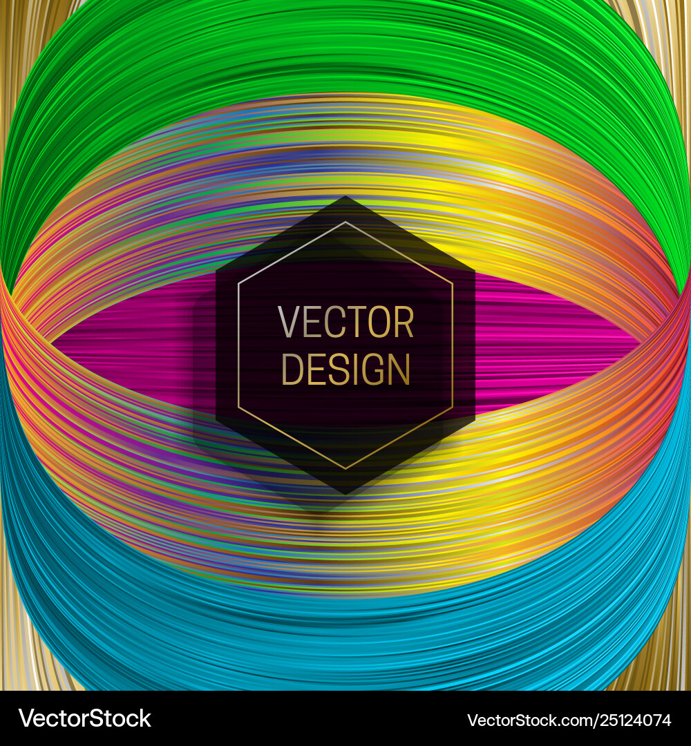 Hexagonal frame on saturated colorful background Hexagonal frame on saturated colorful background vector image