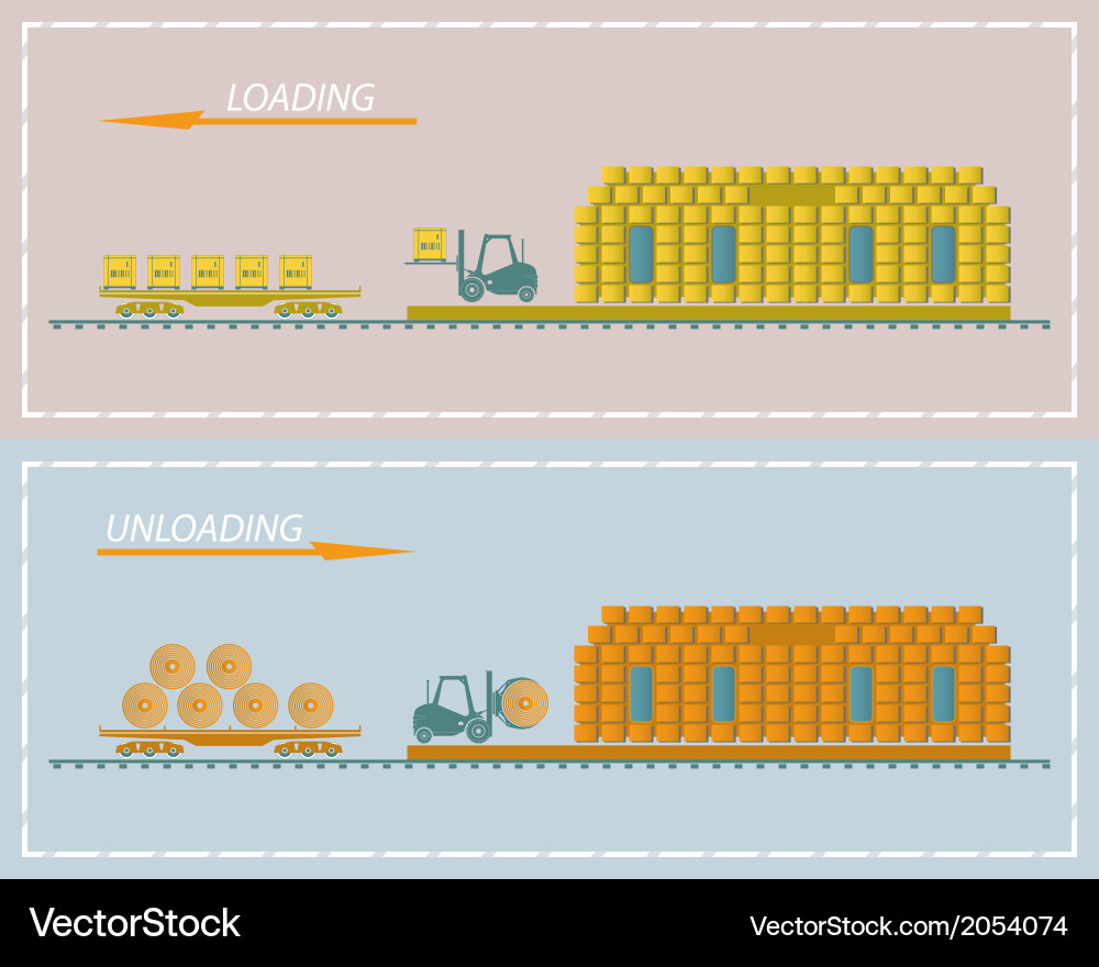 Loading and unloading vector image