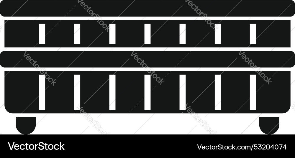Simple icon of a crate for storage Vector Image