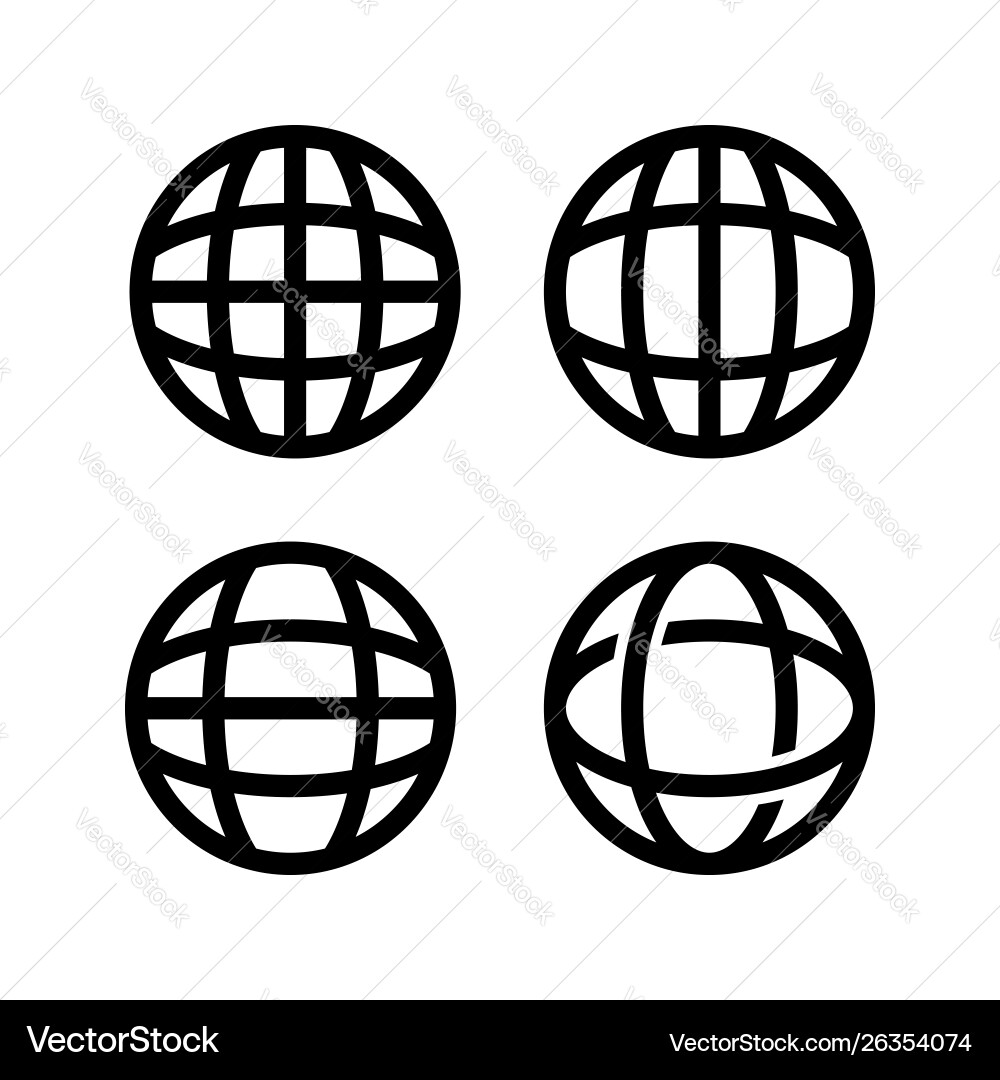 Web browser icon with line style internet Web browser icon with line style internet vector image