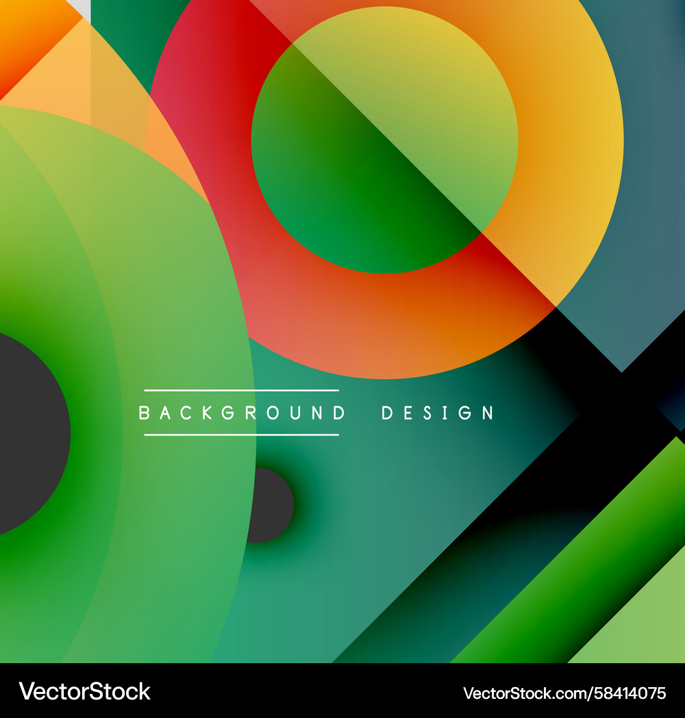 Abstract colorful circles squares overlap Abstract colorful circles squares overlap Vector Image