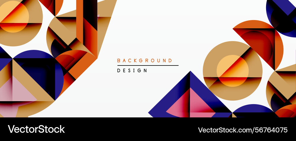 Abstract geometric shapes overlap creating Abstract geometric shapes overlap creating vector image