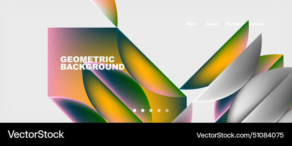 Artistic geometric pattern with colorful shapes Artistic geometric pattern with colorful shapes Vector Image