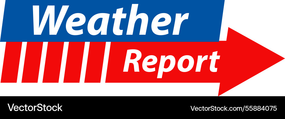 Dynamic featuring a bold arrow with weather Vector Image