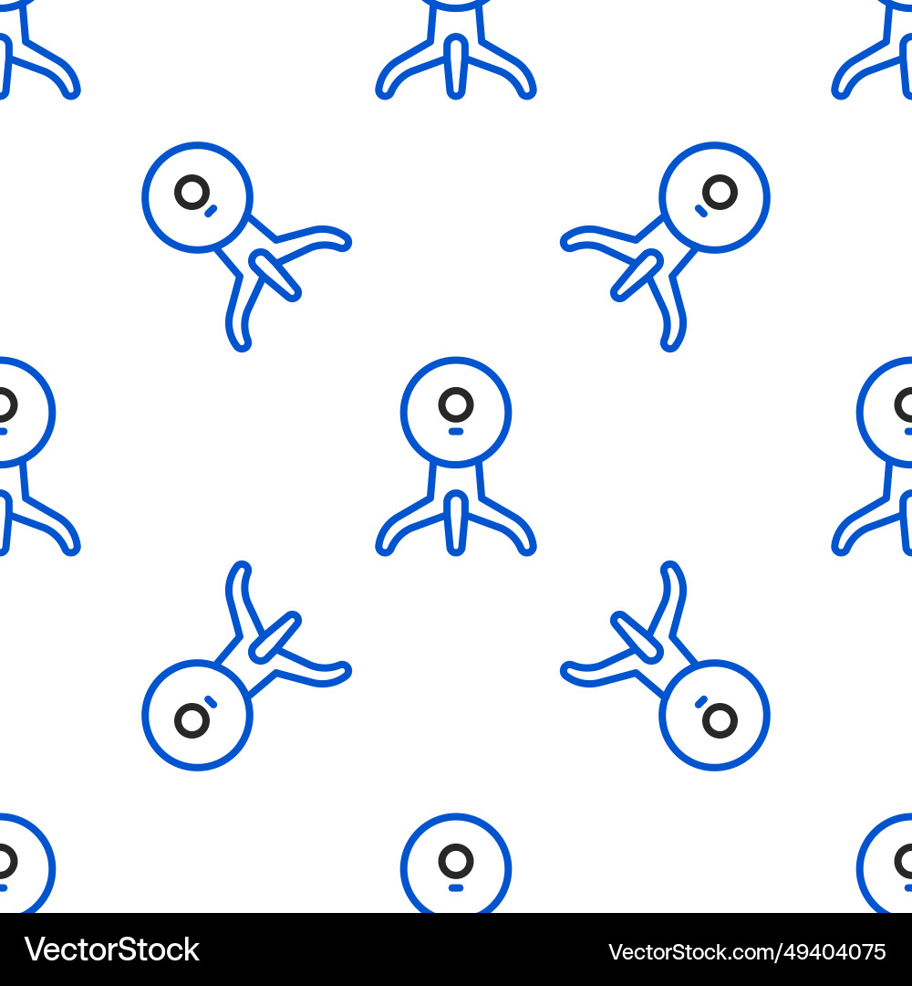 Line web camera icon isolated seamless pattern Line web camera icon isolated seamless pattern vector image