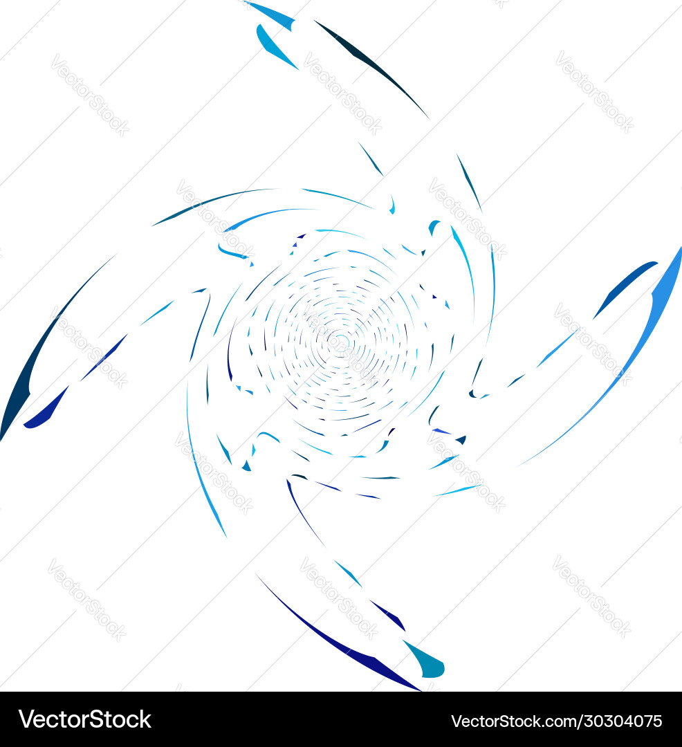 Monochrome cyclic cycle concentric rings revolved Vector Image