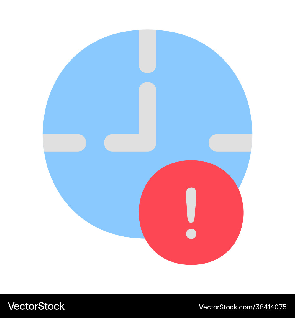 Pending icon in flat style for any projects Pending icon in flat style for any projects Vector Image
