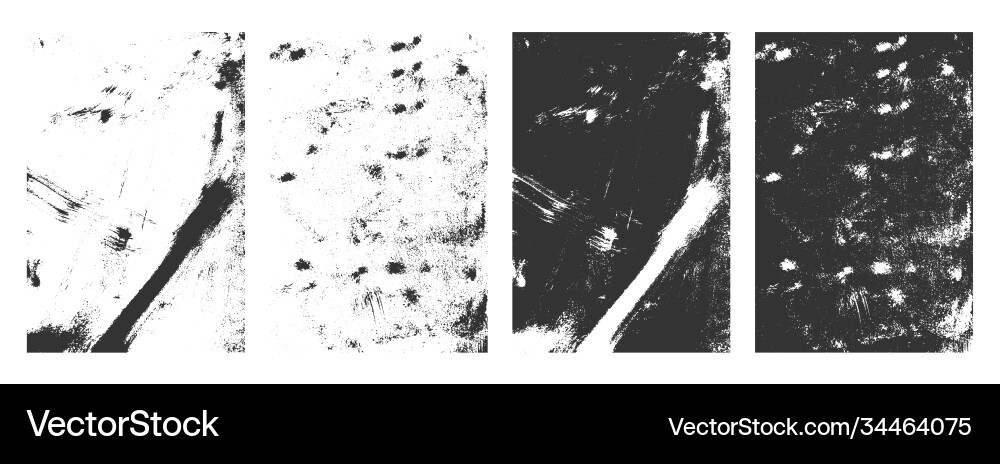 Rectangular grunge texture frames distressed vector image