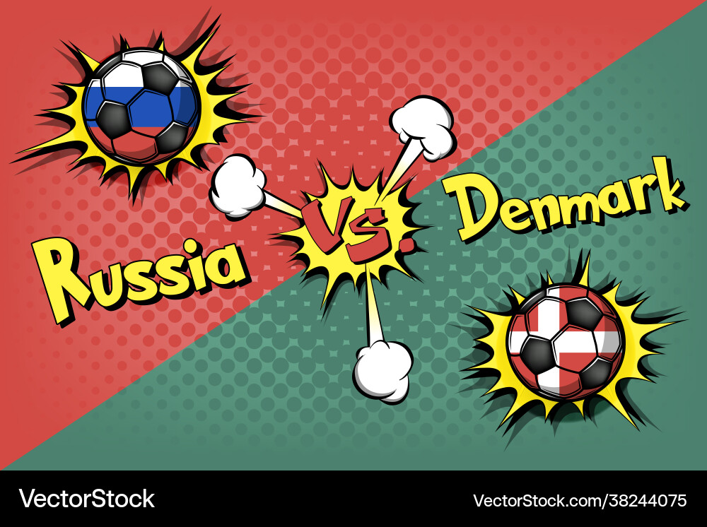 Soccer game belgium vs russia Soccer game belgium vs russia vector image