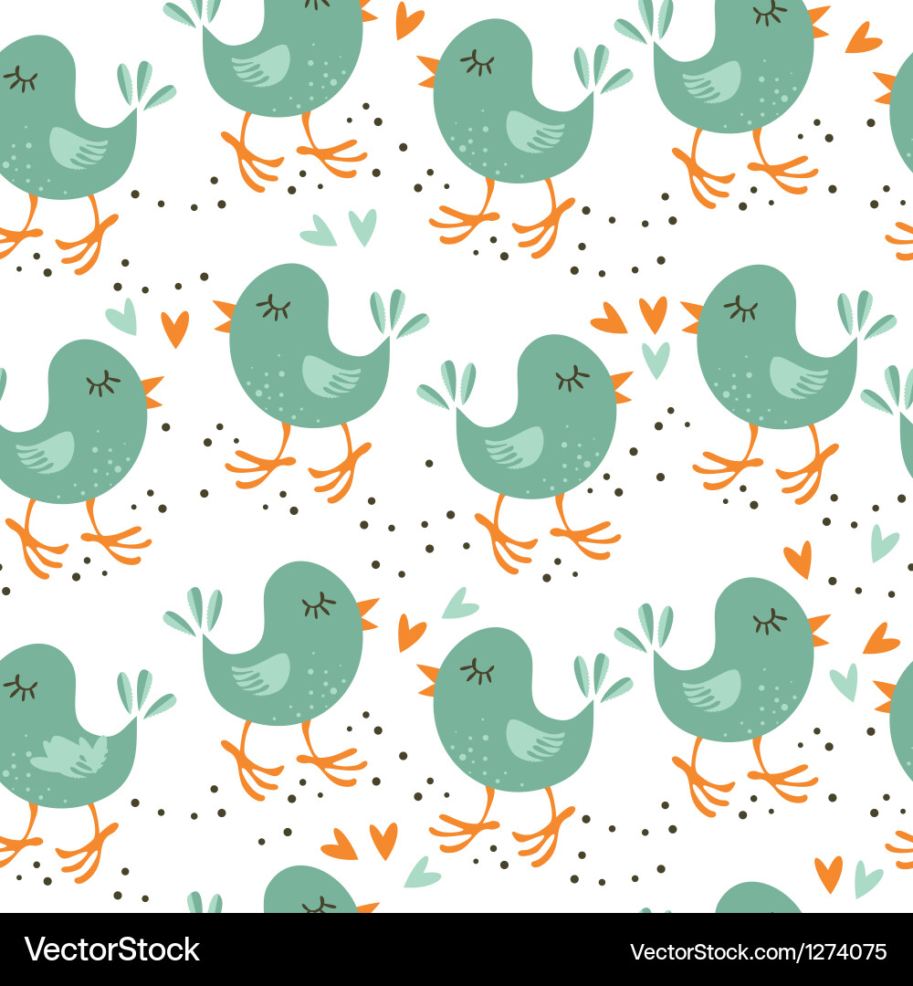 Talking bird patterns vector image