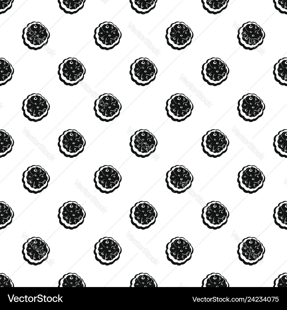 Tasty cream pattern seamless Vector Image