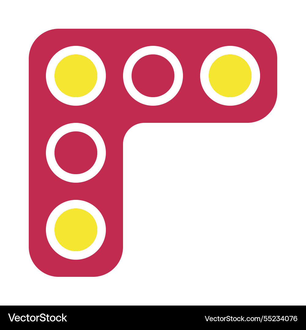 Abstract l-shaped pattern with circle elements Abstract l-shaped pattern with circle elements Vector Image