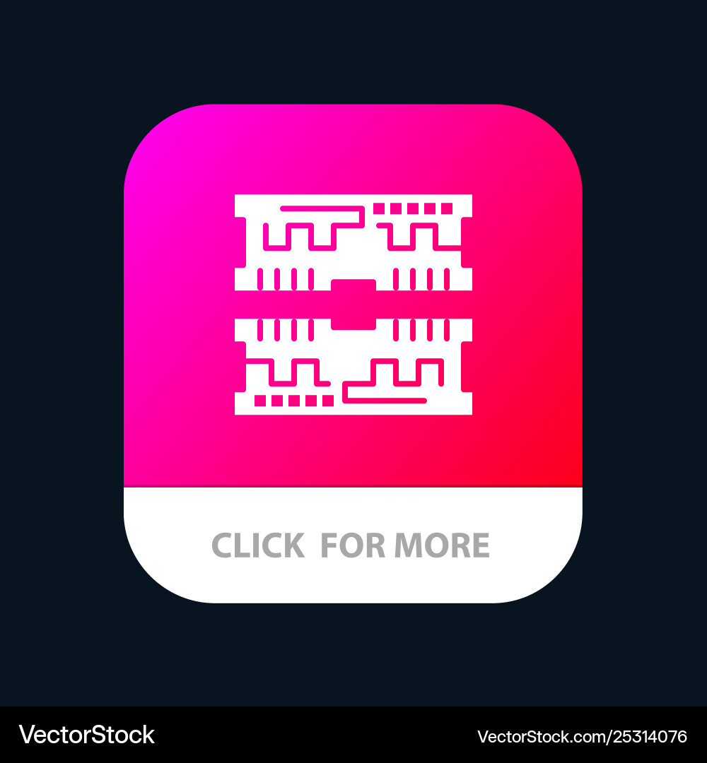 Cards component computer mobile app button Cards component computer mobile app button Vector Image