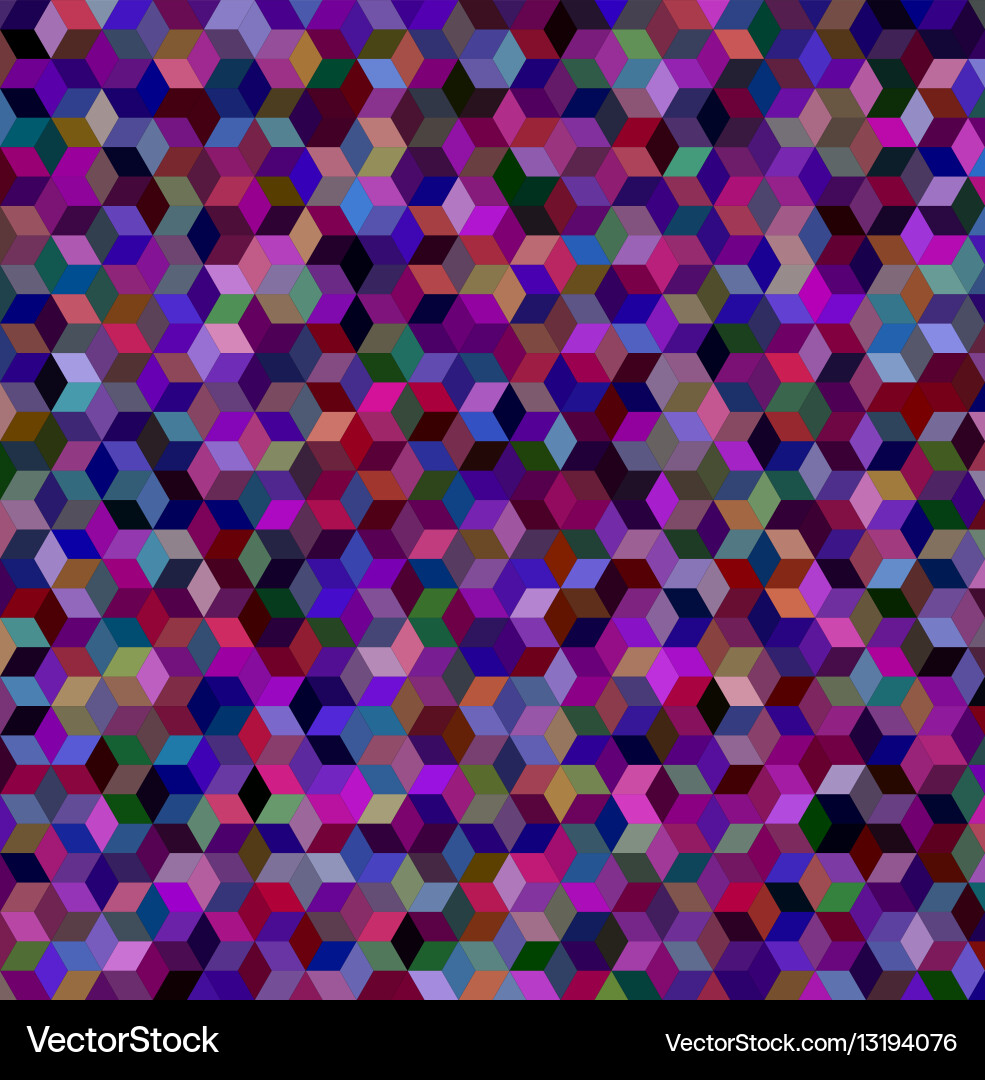 Dark 3d cube mosaic background design Vector Image