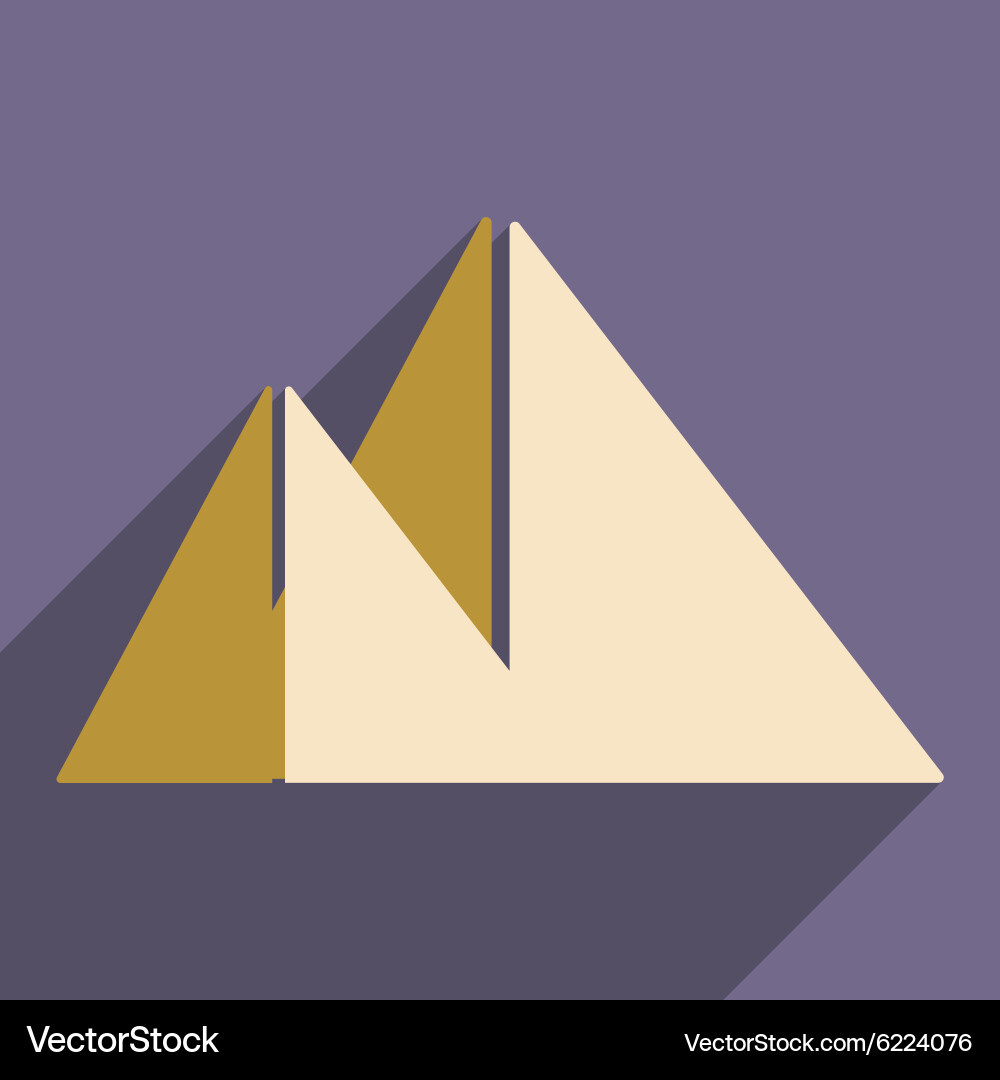 Flat with shadow icon and mobile application Vector Image