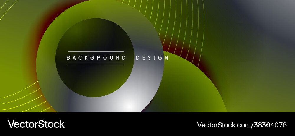 Gradient circles with shadows techno Gradient circles with shadows techno vector image